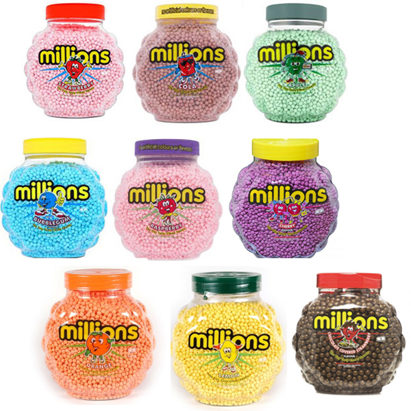 MILLIONS SWEETS 1 FULL TUB OF 2.27KG 